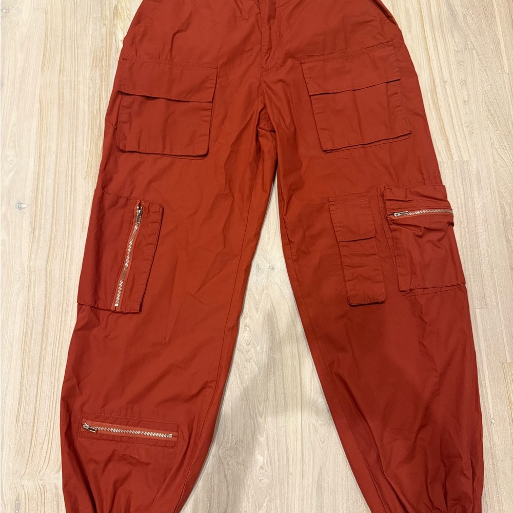 Men's Red Cargo Pants